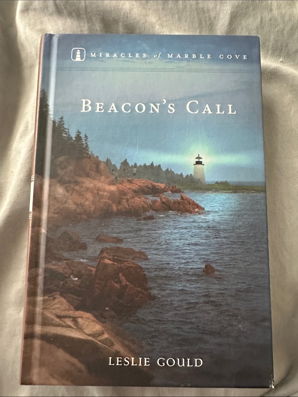 Beacon's Call by Leslie Gould - Blue Lighthouse Cover
